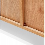 Buffet-Stecklade 2-Tür-Design 3 Schubladen aus Holz MELINA (natürlich)