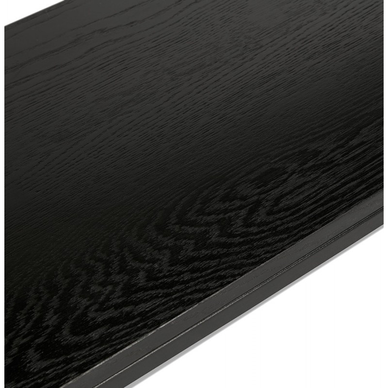 Design esteso biblioteca stile industriale in legno e metallo AKARI (nero) - image 49414