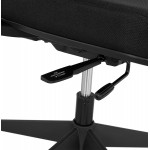 Fauteuil de bureau ergonomique en tissu KAORI (noir)
