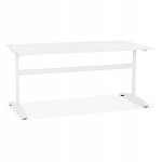 SONA white-footed wooden right desk (160x80 cm) (white)