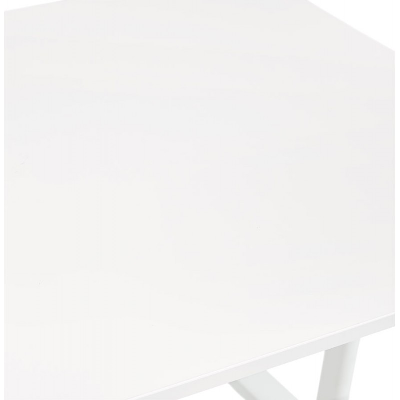 Gerader Schreibtisch aus Holz füße weiß SONA (160x80 cm) (weiß) - image 49505