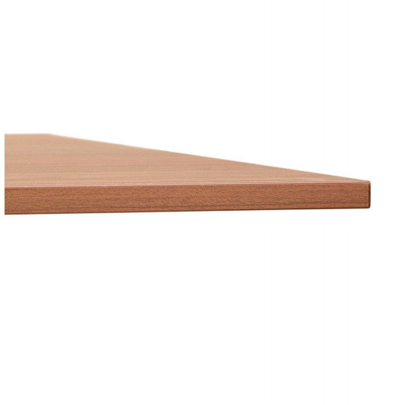 SAYA mesa de tarima de madera de patas negras (160x80 cm) (acabado de nogal) - image 49587