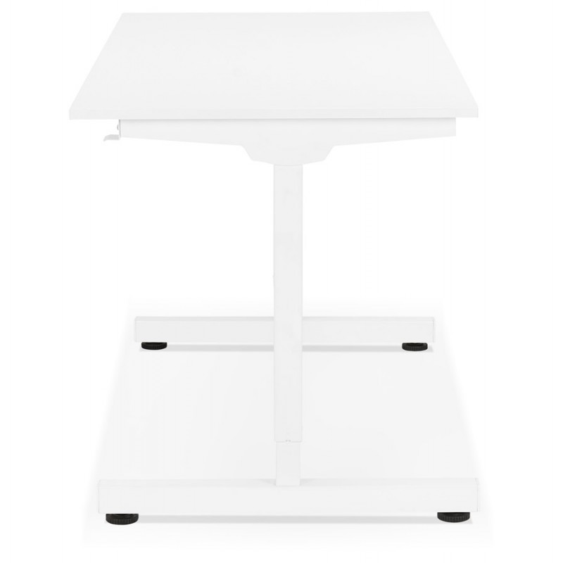 Scrivania in piedi seduta in piedi bianchi in legno NAOMIE (140x70 cm) (bianco) - image 49596