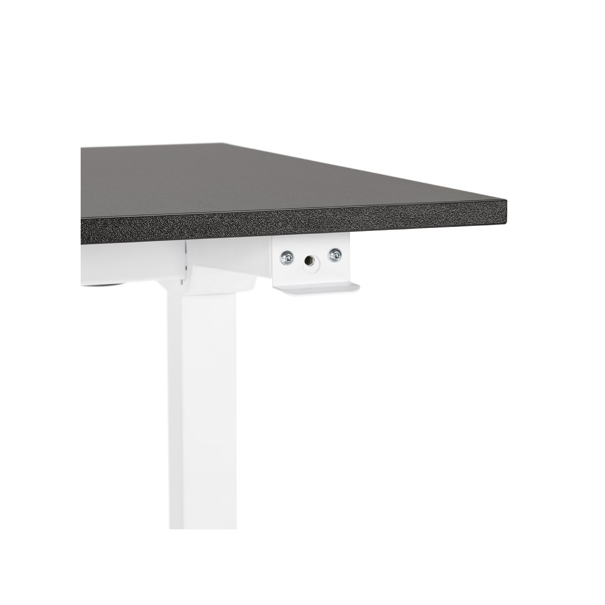 Bureau assis debout en bois pieds blanc cassé NAOMIE (140x70 cm) (blanc) -  Bureaux design et contemporains