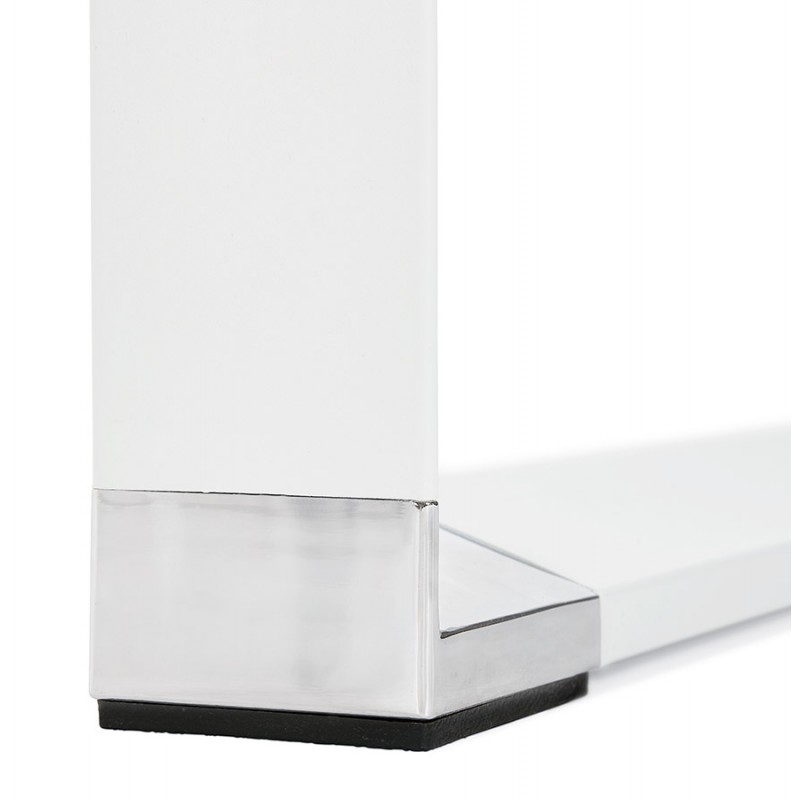 Holz-Design Schreibtisch aus Holz Füßchen weiß BOUNY (200x100 cm) (weiß) - image 49622