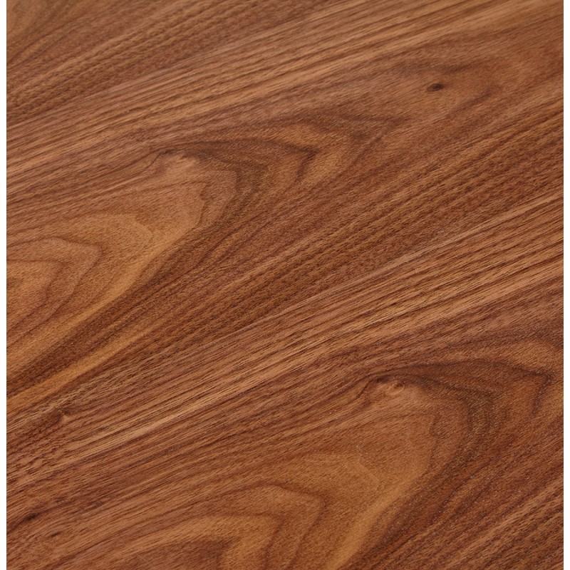 Büro BENCH Tisch moderne Holz-Tisch schwarze Füße RICARDO (140x140 cm) (Nussbaum) - image 49695