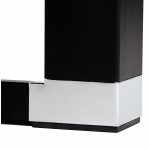 Geraden Design-Schreibtisch aus holz schwarze Füße BOUNY (140x70 cm) (natürlich)