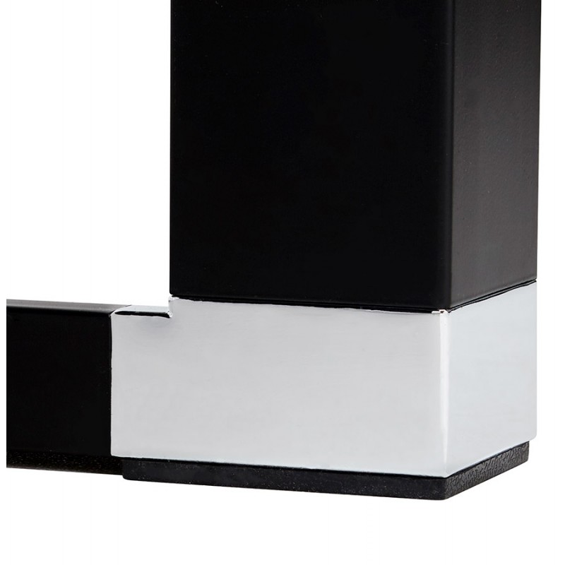 Diseño de oficina derecha pies negros de madera BOUNY (140x70 cm) (natural) - image 49738
