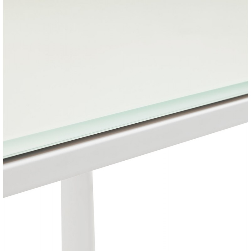 140x70 cm (weiß) (weiss) Tisch aus glas gehärtetem Glas (140x70 cm) - image 49753