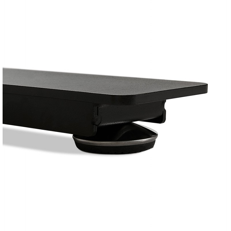 Bureau assis debout électrique en bois pieds noirs KESSY (140x70 cm) (noir) - image 49800