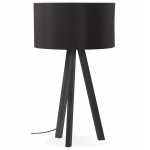 Design-Leuchte mit Lampenschirm auf stativ schwarz TRANI MINI (schwarz)