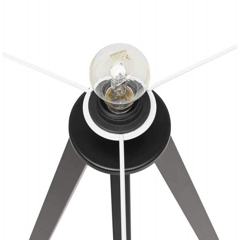 Design-Leuchte mit Lampenschirm auf stativ schwarz TRANI MINI (weiss) - image 49958