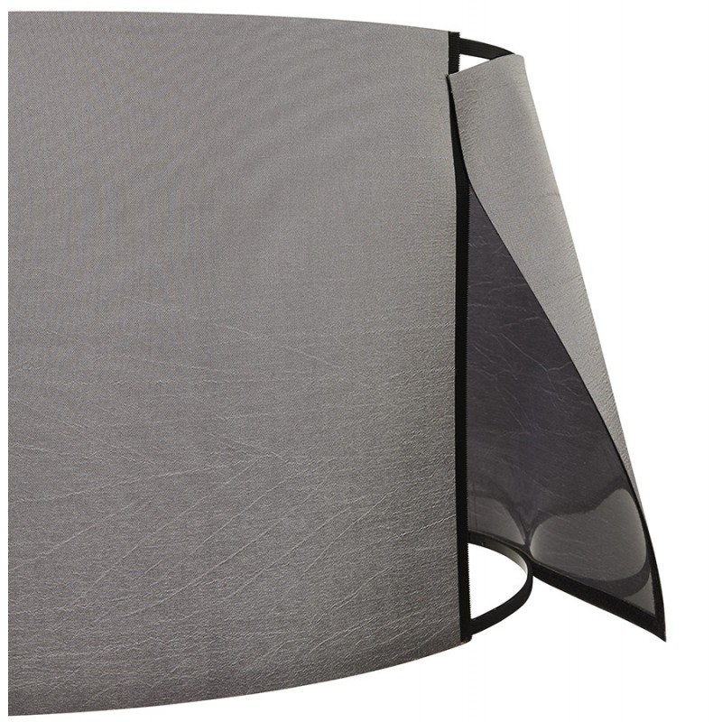 Lampe à poser design avec abat-jour sur trépied noir TRANI MINI (gris) - image 49965
