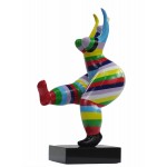 Statue sculpture décorative design DANSEUSE DE CHARME en résine H45 (multicolore)