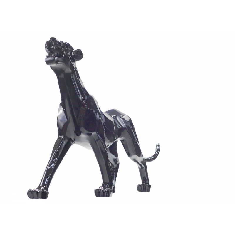 Statue design decorative sculpture Panther XL resin H65 cm (black) - image 50074