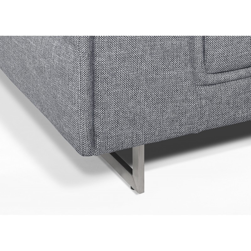 Rechts Sofa Design 3-Sitzer mit CYPRIA Stoff (grau) - image 50138