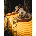 Lampe LED seau à champagne haut-parleur enceinte bluetooth KOODUU SYNERGIE 65PRO (blanc)
