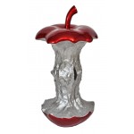 Statua decorativa scultura design TROGNON DE POMME (H106 cm) (Rosso, argento)