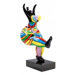 Lot of 2 Statues decorative sculptures design WOMEN (H42 cm) (Multicolored)