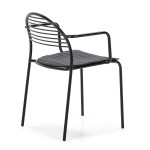 Chair 57X55X80 Metal Black P.Leather Black