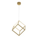 Hanging Lamp 52X42X52 Metal Golden