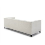 Sofa 4 Seats 240X95X70 Fabric White