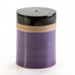 Stool 33X33X43 Ceramic Lilac Cream Black