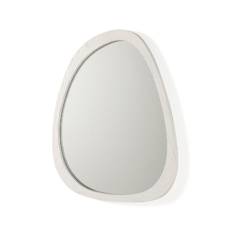 Specchio 81X3X62 Vetro Legno Bianco - image 51100