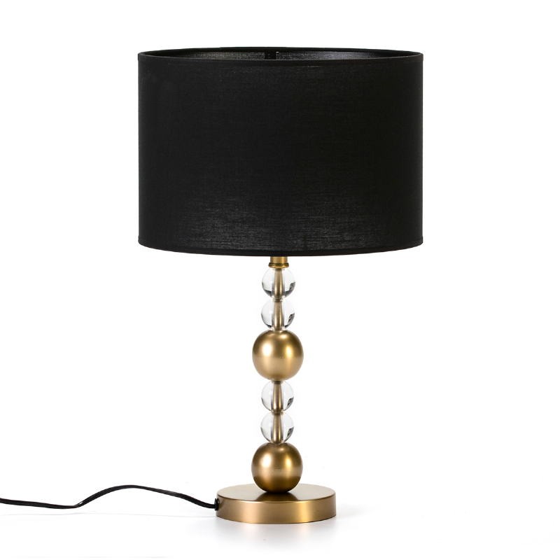 Table Lamp Without Lampshade 13X13X33 Metal Golden Acrylic Transparent - image 51291