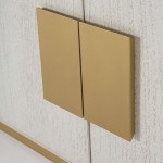 Sideboard 4 Doors 201X43X78 Wood White Golden