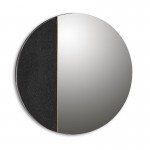Mirror 88X2X88 Glass Granite Black