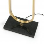 Standard Lamp Without Lampshade 28X16X151 Metal Golden Stone Black