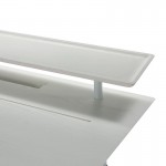 Schreibtisch 120X70X91 Holz Weiß/Metall Weiß
