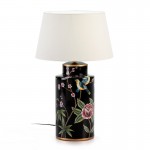 Table Lamp Without Lampshade 24X24X50 Ceramic Black Multicolor