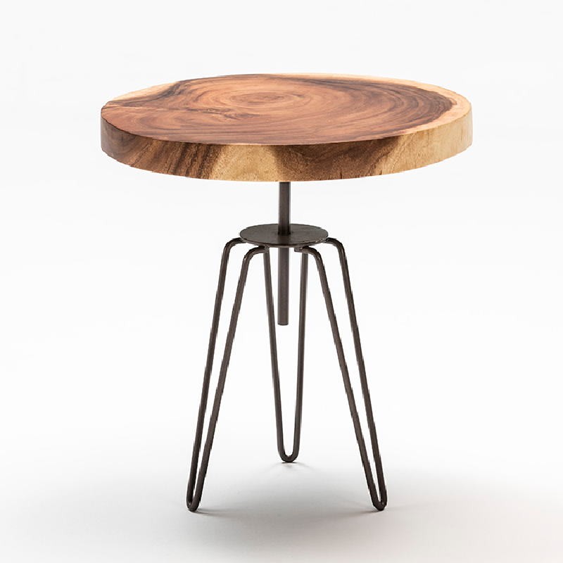 Auxiliary Table 48X53 Aprox. Metal Wood Natural