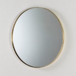 Specchio 80X5 Metallo Dorato