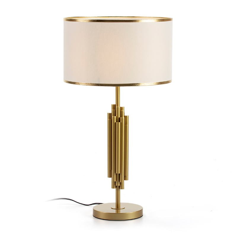 Table Lamp With Lampshade 38X38X70 Metal Golden - image 52527