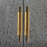 Anrichte 2 Türen 90X40X93 Holz Grau/Metall Golden