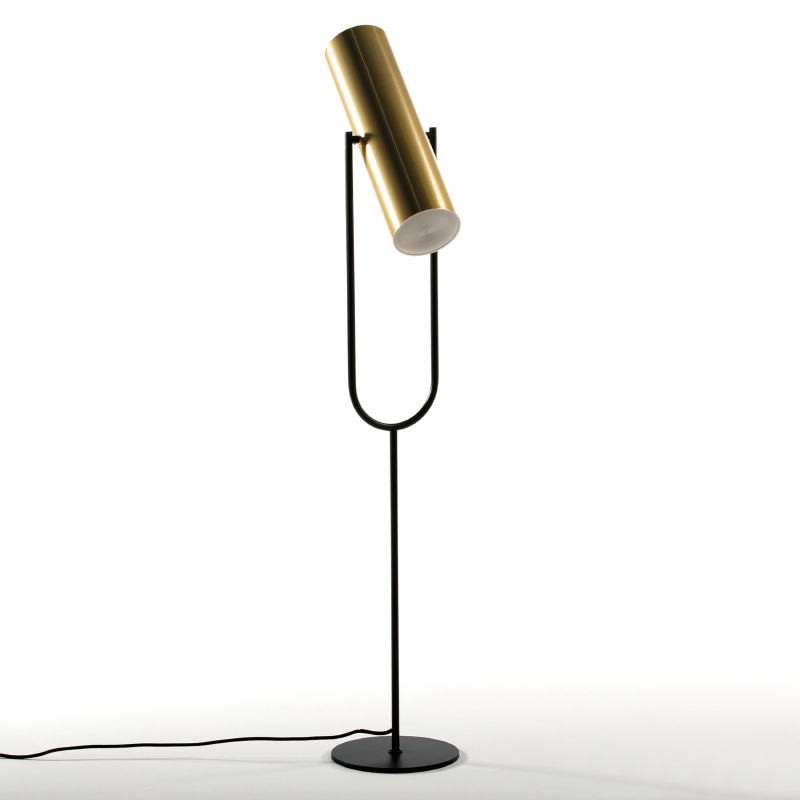 Standard Lamp With Lampshade 23X44X132 Metal Gold Black - image 52918