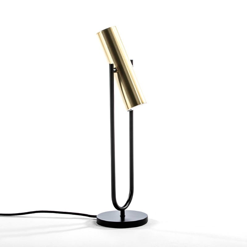 Table Lamp With Lampshade 14X53 Metal Gold Black - image 52921