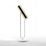 Table Lamp With Lampshade 14X53 Metal Gold White