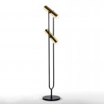 Standard Lamp With Lampshade 22X120 Metal Gold Black