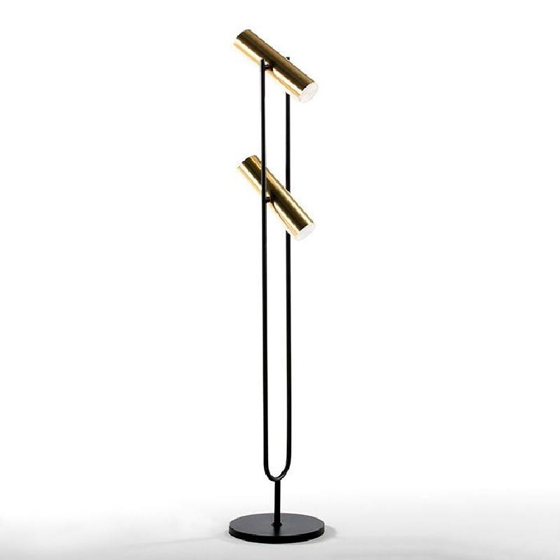 Standard Lamp With Lampshade 22X120 Metal Gold Black - image 52924