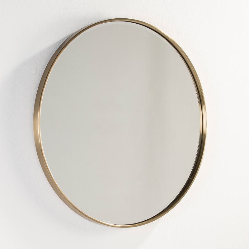 Mirror 90X4X90 Glass Metal Golden - image 53112