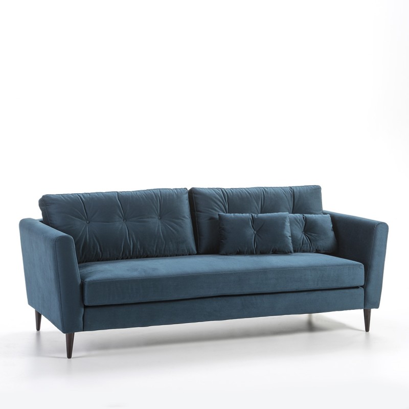 Sofa 3 Place 216X90X85 Blue Fabric Model 3 - image 53123