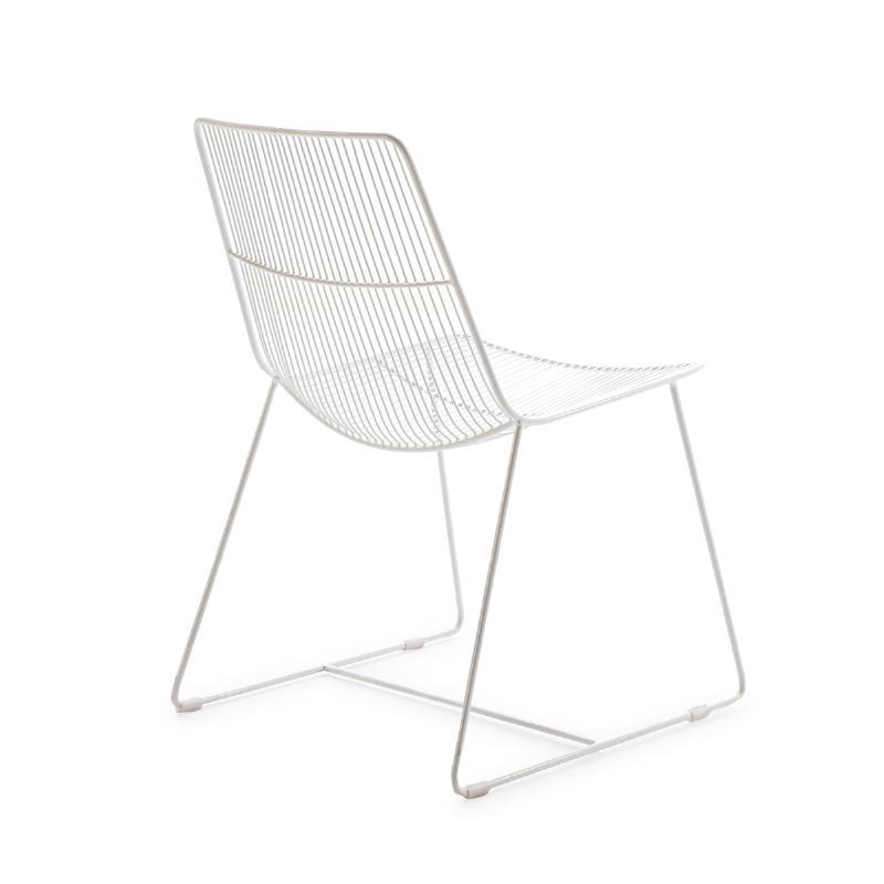 Chair 55X59X83 Metal White - image 53186