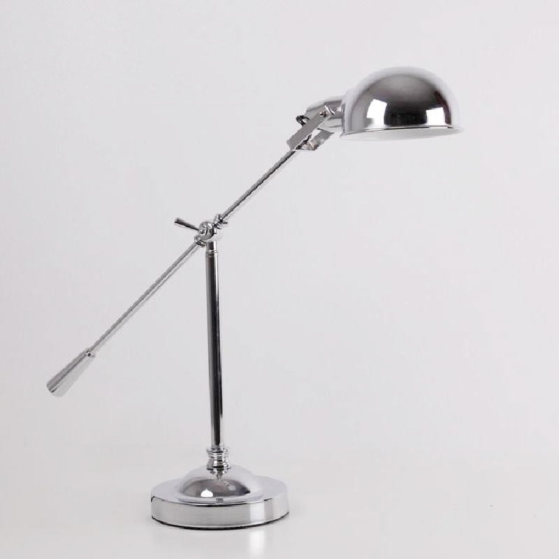 Lampe de Table avec abat-jour 74x18x55 Métal Chrome - image 53355