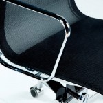Office Adjustable Chair 58X64X89 97 Metal Mesh Black