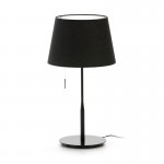 Table Lamp With Lamp Shade 25X36X50 Metal Black