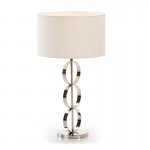 Table Lamp Without Lamp Shade 18X52 Metal Nickel